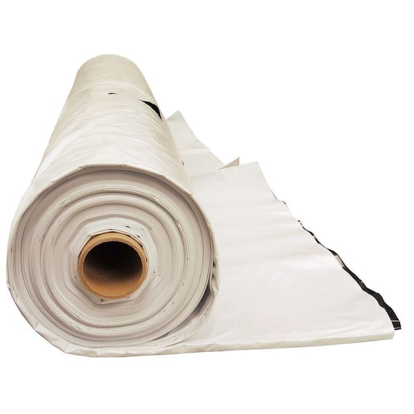 Husky 25 ft. x 100 ft. Bunker Cover 5 mil Black and White