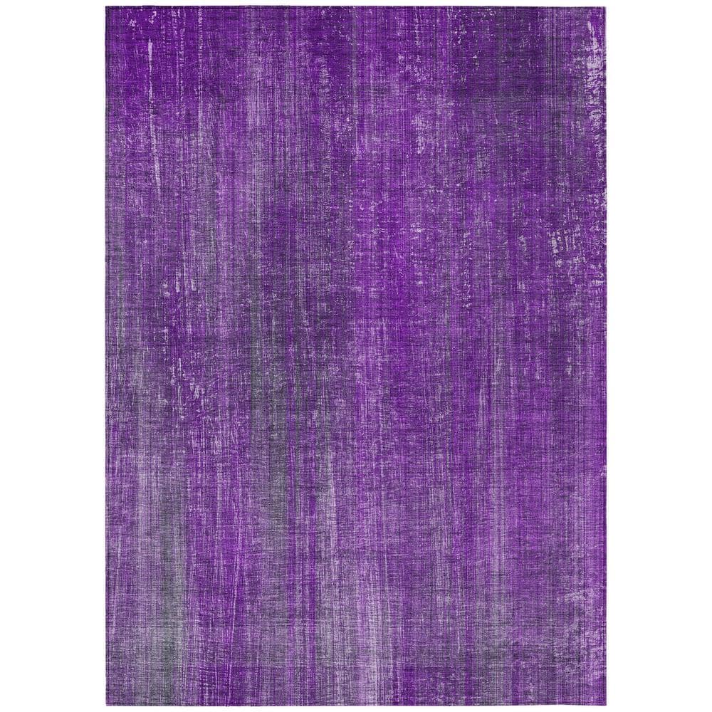 Addison Rugs Chantille ACN552 Purple 8 ft. x 10 ft. Machine Washable