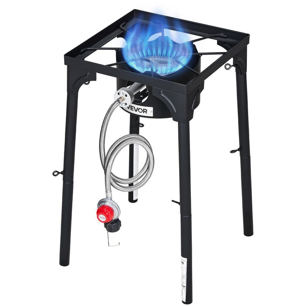 SKYSHALO Single Burner Outdoor Propane Gas Stove, 100,000 BTU LPG ...