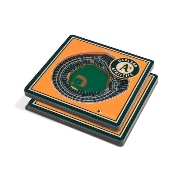 YouTheFan MLB Oakland Athletics 3D StadiumViews Coasters