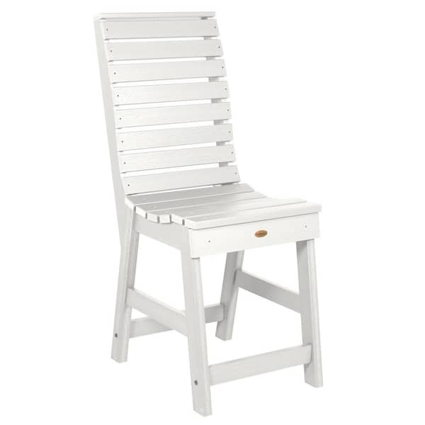 Highwood Weatherly White Recycled Plastic Counter Height Side Chair