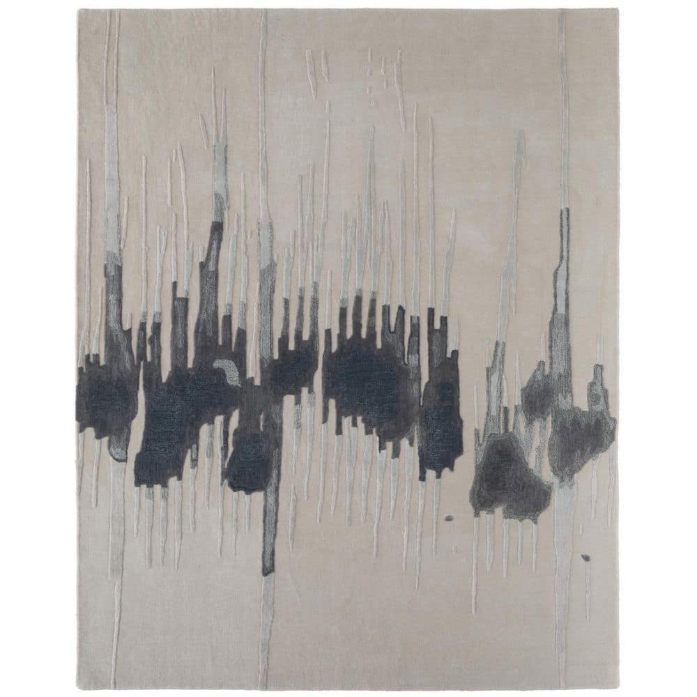 2 ft. x 3 ft. Gray, Ivory, Blue Abstract Area Rug price history on PriceWatchPro