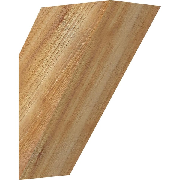 Ekena Millwork 6"W x 10"D x 14"H Traditional Rough Sawn Knee Brace, Western Red Cedar