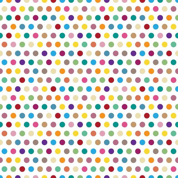 Brewster 18.2 in. x 36.4 in. Colorful Pois Peel and Stick Foam Tile Wall Decal