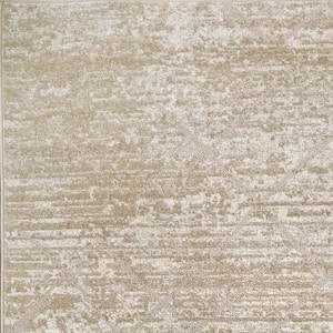 Momentum 7 ft. 10 in. X 10 ft. 6 in. Taupe/Ivory Abstract Indoor/Outdoor Area Rug