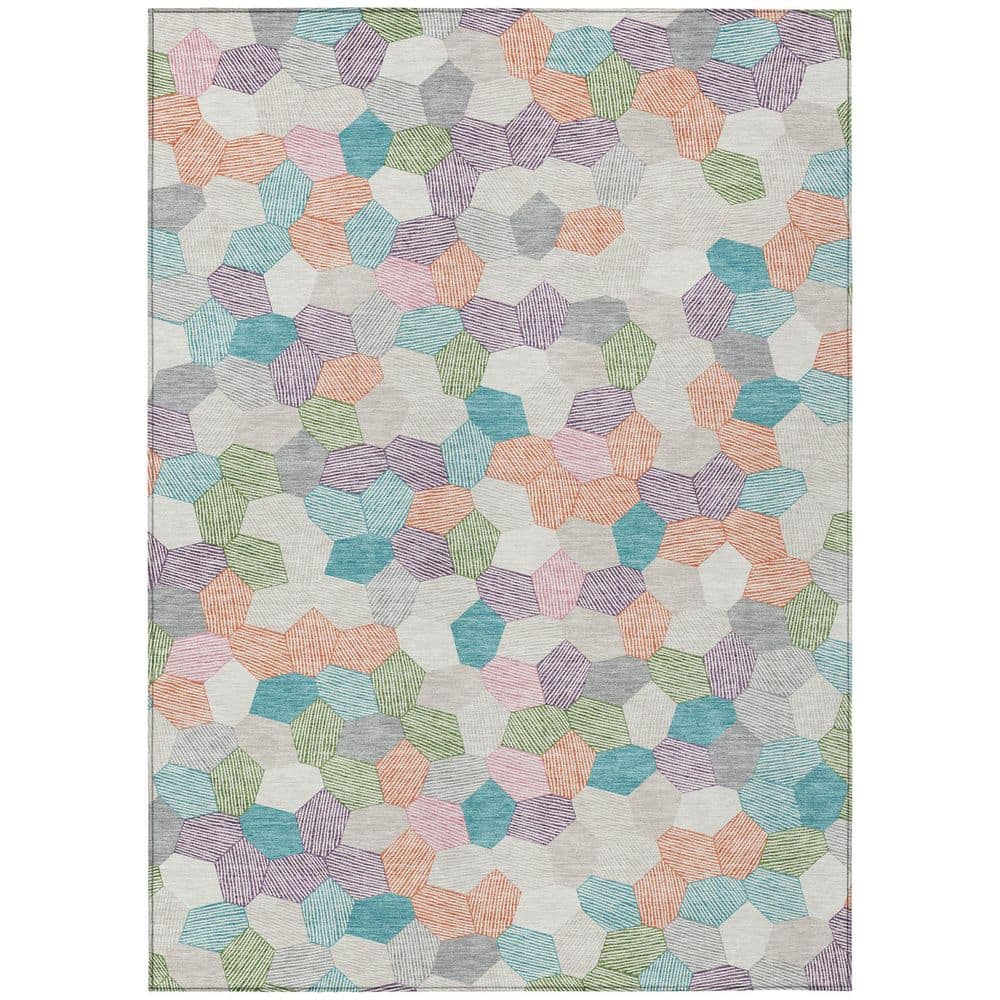 Chantille Machine Washable Indoor/Outdoor Abstract ACN2573 Pearl 3 ft. x 4 ft. Area Rug price history on PriceWatchPro