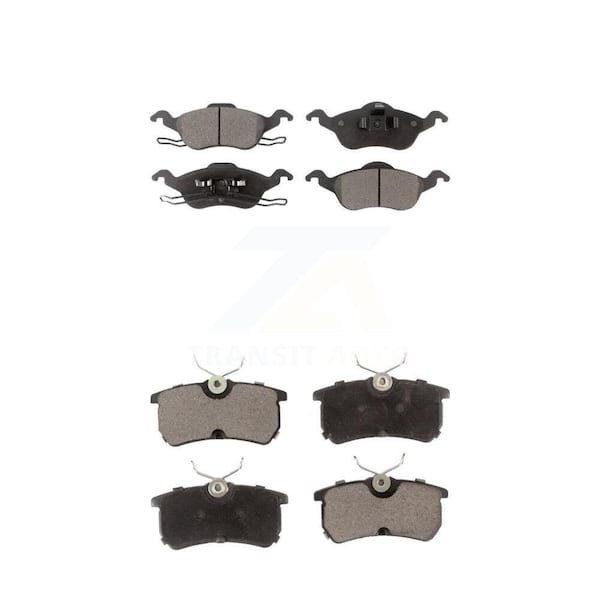 TEC Front Rear Ceramic Brake Pads Kit For Ford Focus KTC-100407