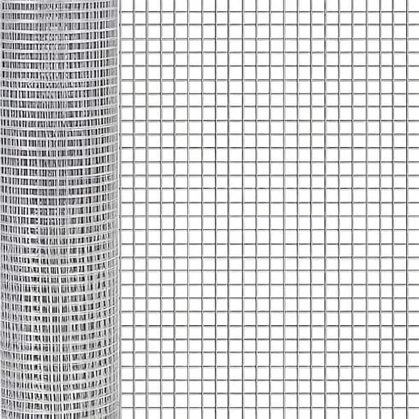 48 in. x 100 ft. 19-Gauge Reinforced Hot-Dip Galvanized Poultry Fencing, 1/2 in. Grid