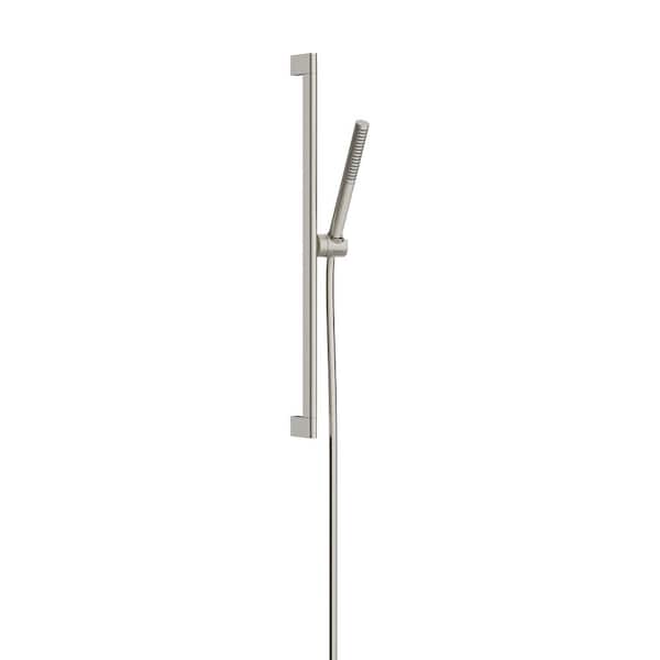 Hansgrohe Pulsify S 1-Spray Wall Bar Shower Set in Brushed Nickel