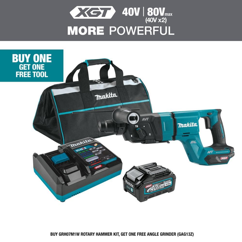 Makita 40V max XGT Brushless Cordless 11/8 in. Rotary Hammer (DHandle