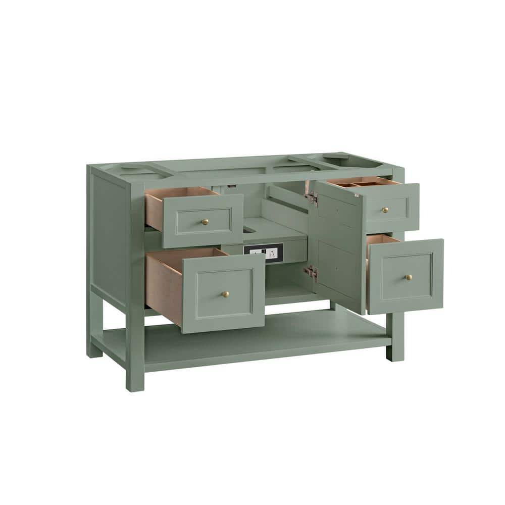 Smokey Celadon Green Solid Wood 48" Single Bathroom Vanity Base