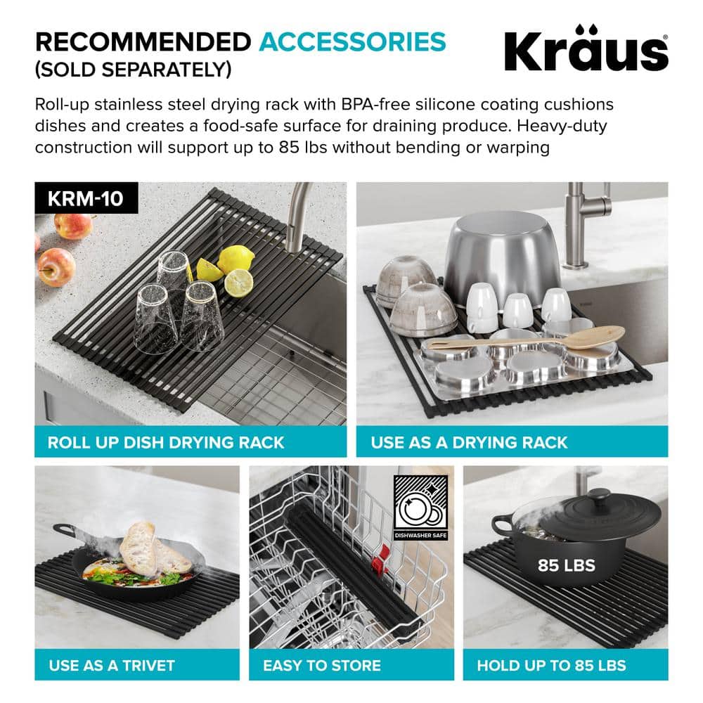Dex 32-inch Stainless Steel Single Bowl Undermount Kitchen Sink