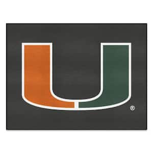 Miami Hurricanes All-Star Black 3 ft. x 4 ft. Area Rug