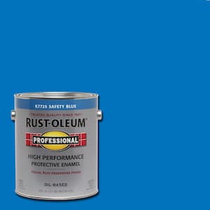 1 gal. High Performance Protective Enamel Gloss Safety Blue Oil-Based Interior/Exterior Paint (2-Pack)