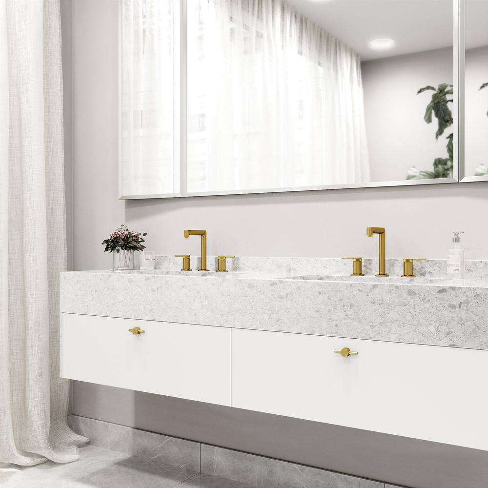 Sterling Chrome Widespread Bathroom Faucet with Knurled Handles