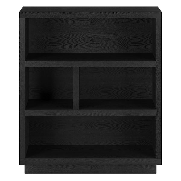 Meyer&Cross Bowman 32 in. Black Grain Rectangular Bookcase