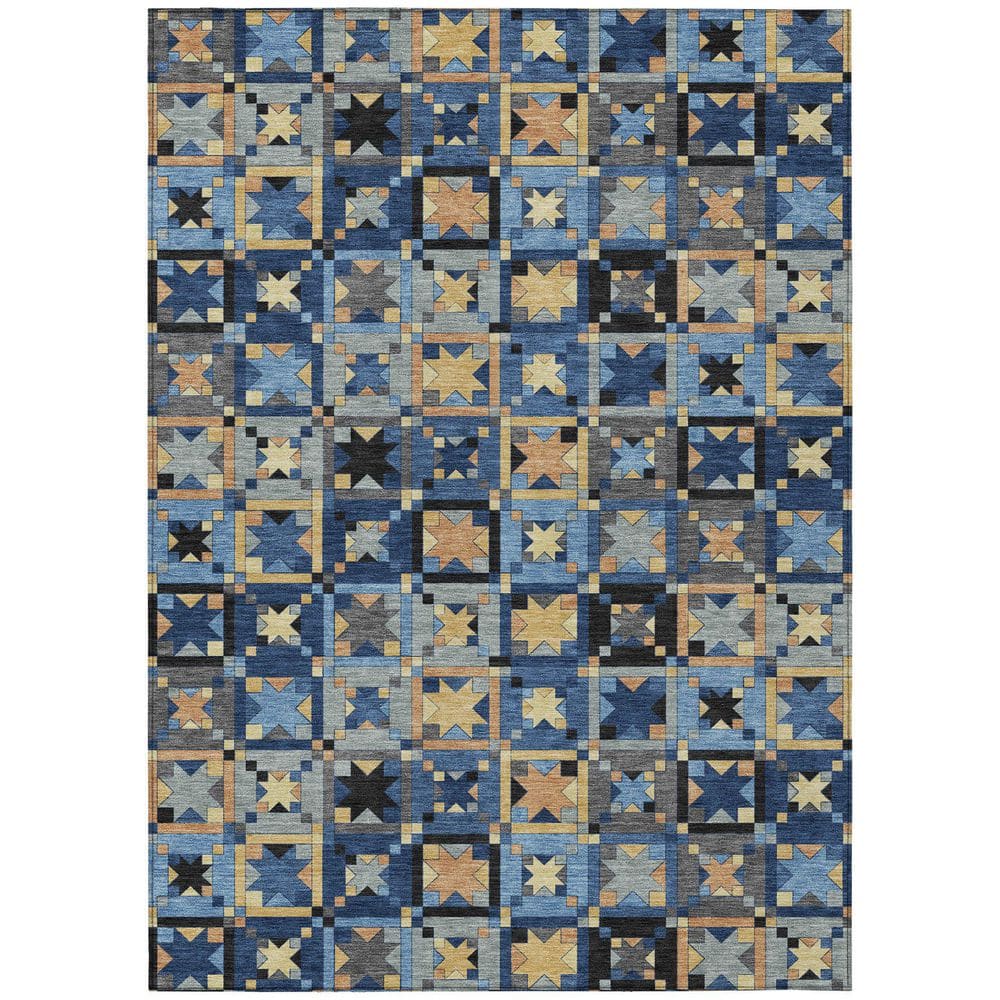 Chantille Machine Washable Indoor/Outdoor Abstract ACN2553 Navy 10 ft. x 14 ft. Area Rug price history on PriceWatchPro