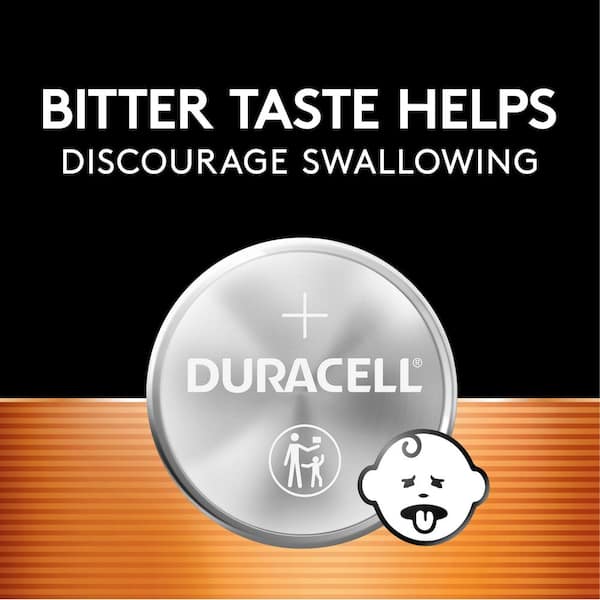 Duracell CR2016 3V Lithium Battery, 2 Count Pack, Bitter Coating Helps  Discourage Swallowing 004133366385 - The Home Depot