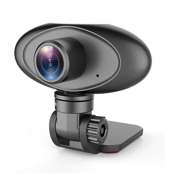 1080P Full HD Webcam with Built-in Noise-Canceling Mic, 360° Rotation and Automatic Light Adjustment, Black