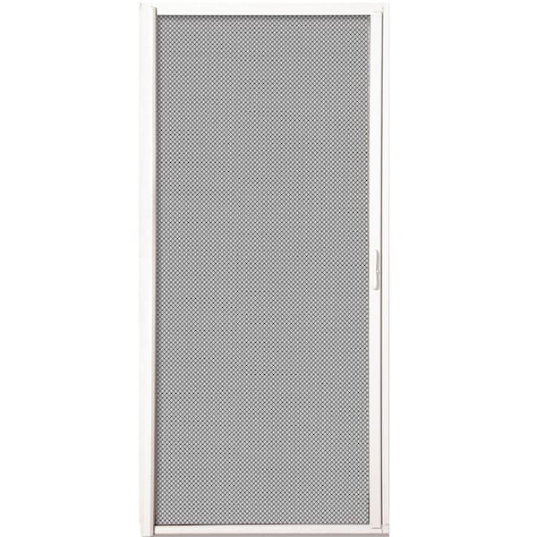 MMI Door 36 in. x 80 in. White Aluminum Inswing Retractable Single Screen Door