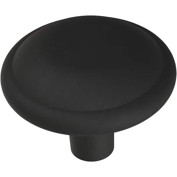 Liberty Liberty Domed Top 1-3/16 in. (31 mm) Matte Black Round Cabinet Knob