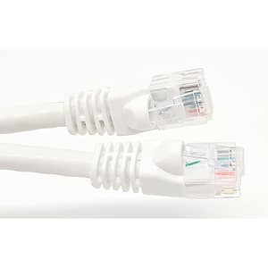 25 ft. Cat6 Molded Snagless RJ45 UTP Networking Patch 24 AWG Cable, White