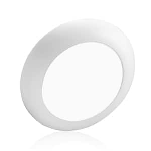 RSD 8 in. White Integrated LED Flush Mount Downlight, 5000K