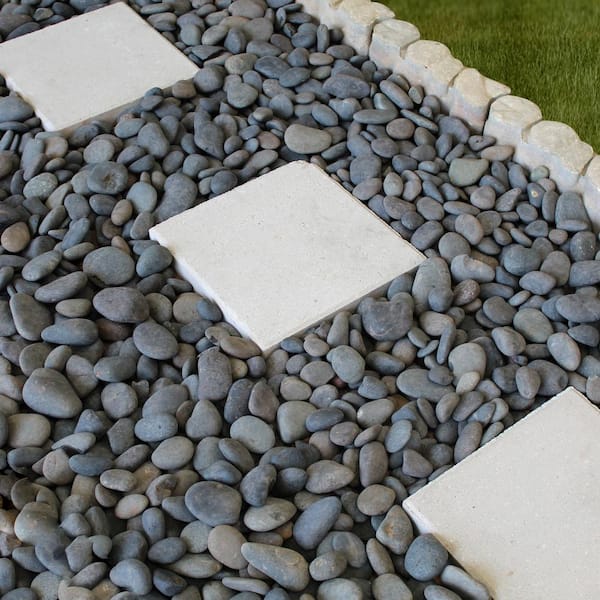 0.25 cu. ft. Bagged 1 in. to 2 in. Grey Mexican Beach Pebble Landscape Rock