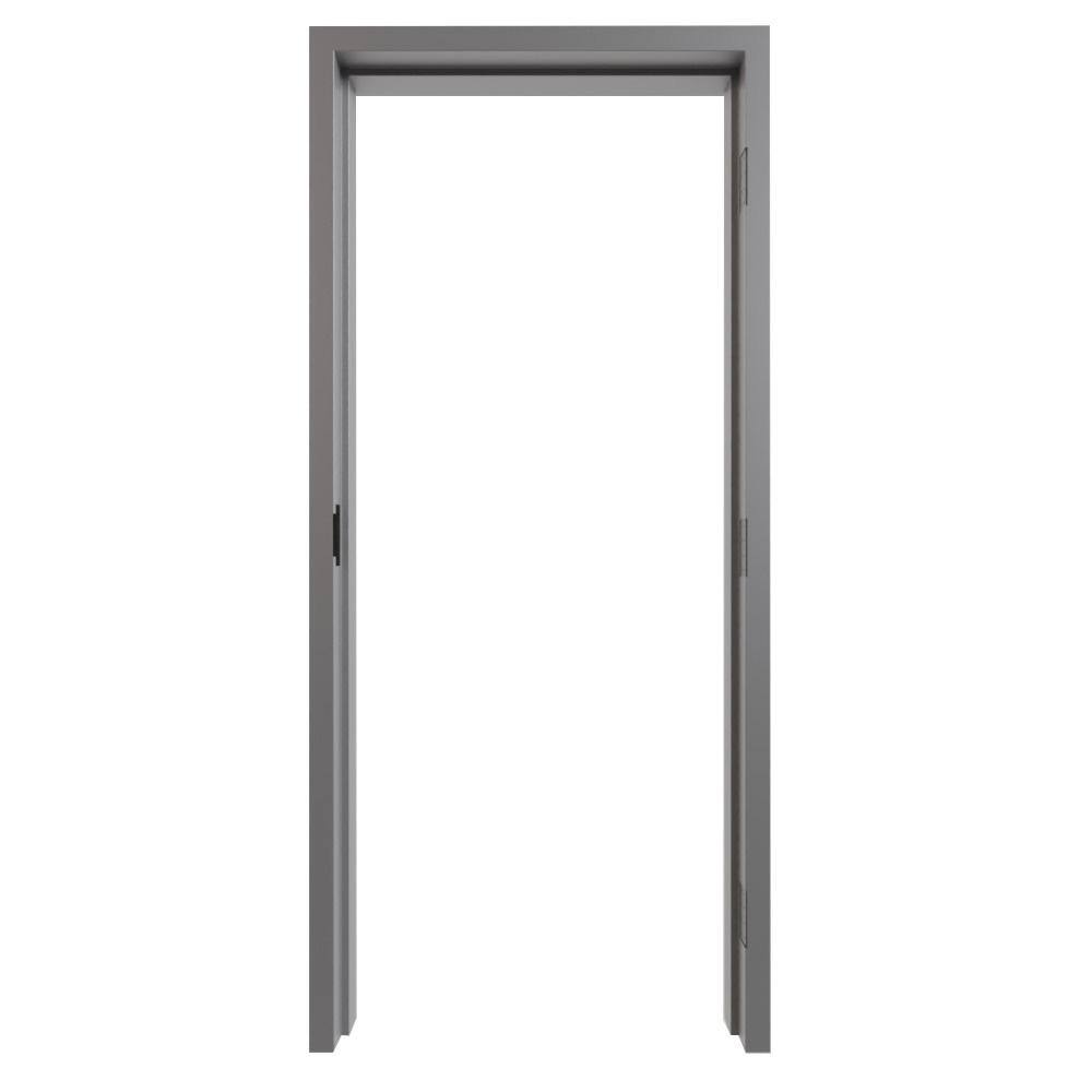 32 in. x 80 in. Gray Primed RightHand Steel Knock Down Door Frame with