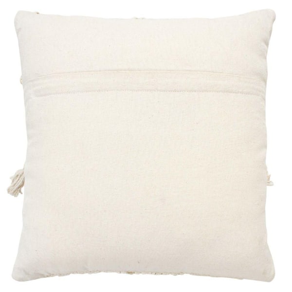 18 x 18 Handcrafted Cotton Accent Throw Pillows, Woven Lined