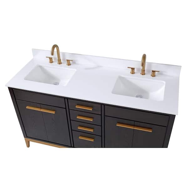 Benton Collection Beatrice 60 in. W x 22 in. D x 35 in. H Bathroom