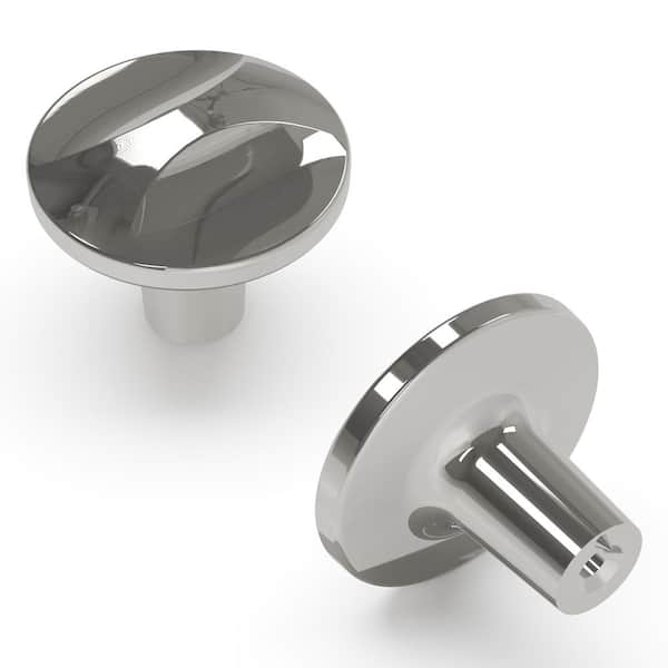 Crest Collection 1-1/4 in. Dia Chrome Finish Cabinet Knob