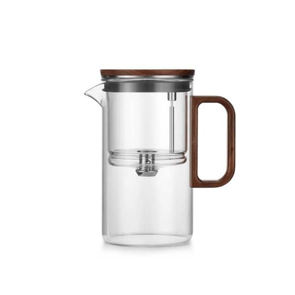 16.9 oz. 3-Cup Heat-resistant Glass Teapot with Filter, Magnetic Switch, Gift Box, Perfect for Serving 1-2 People
