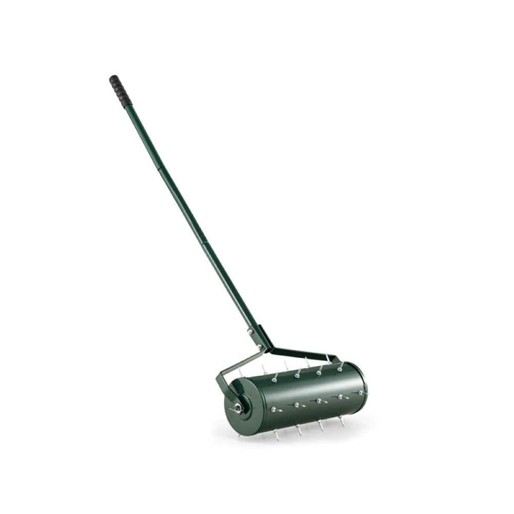 ITOPFOX Black Garden Manual Lawn Aerator with Detachable Handle in 18 ...