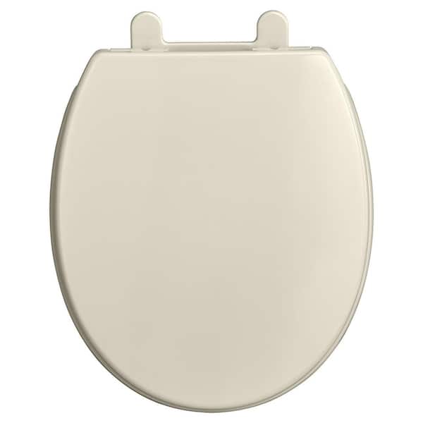 American Standard Transitional Slow-Close EverClean Round Closed Front Toilet Seat in Linen
