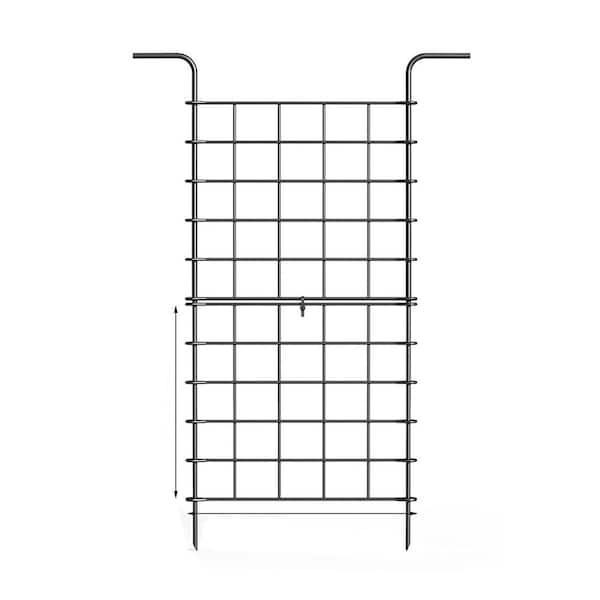 Oumilen 32-Piece (16-Panels) Garden Fence Outdoor Metal Rust Proof Landscape Fencing 12 in. (H)