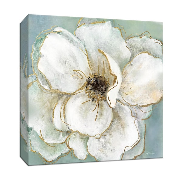 PTM Images 15 in. x 15 in. "Soft Teal Splendor II'' Canvas Wall Art