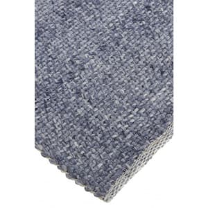 9 X 12 Blue Solid Color Area Rug
