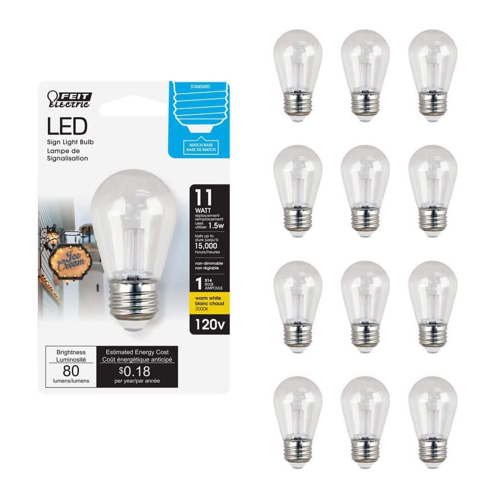 Feit Electric 11W Equivalent Warm White (3000K) S14 LED Sign Light