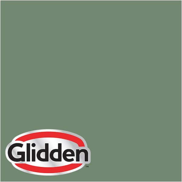 Glidden Premium 1 gal. #HDGG64D Awning Stripe Green Flat Interior Paint with Primer