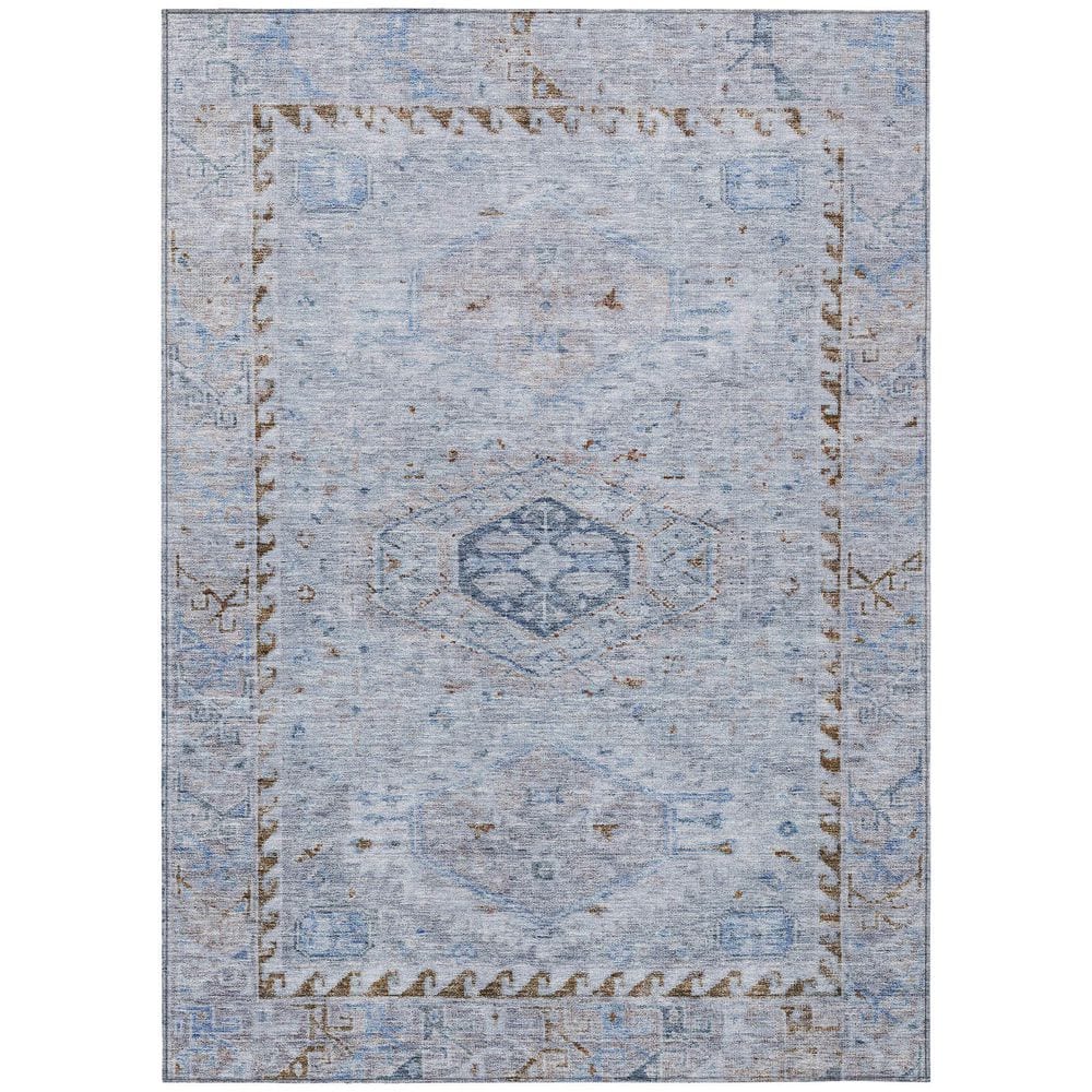 Chantille Machine Washable Indoor/Outdoor Abstract ACN2357 Sky 5 ft. x 7 ft. 6 in. Area Rug price history on PriceWatchPro