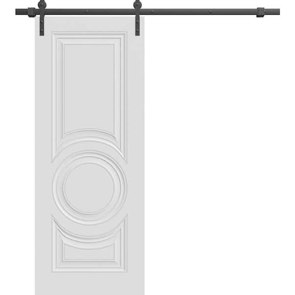 Sartodoors 7422 36 in. x 84 in. Sold Core White Color Wood Sliding
