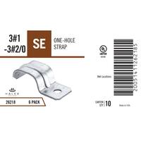 Halex 3#1 to 3#2/0 1-Hole Service Entrance (SE) Cable Straps (6-Pack) 26218