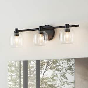Thesis Valentina 30-in. 4-light Matte Black Vanity Light with
