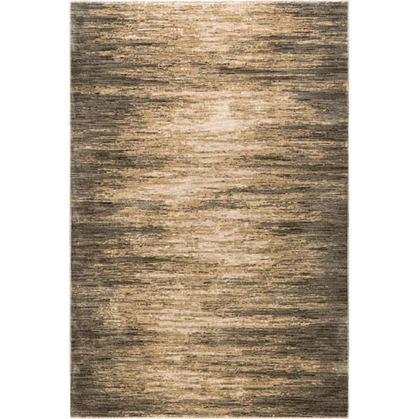 RUGS USA Fiadh Abstract Fringe Green 7 ft. x 10 ft. Indoor/Outdoor Patio Rug