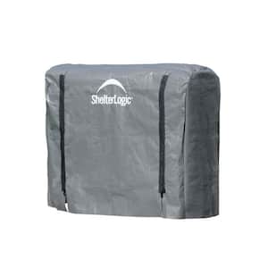 4 ft. W x 3 ft. H x 1 ft. D Universal Full-Length Firewood Rack Cover with 2-Zipper Closure and Anti-Fungal Properties