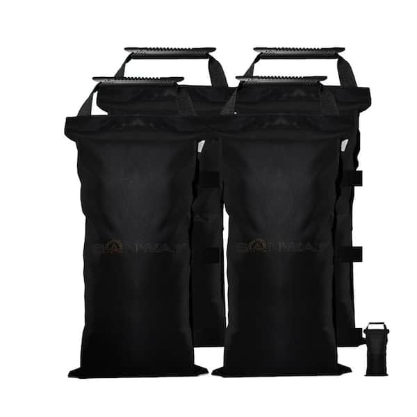 160 lb. Fabric Sand Bags with Windproof Portable and No Sand Included for Securing Tents Canopies and Umbrellas (4-Pack)