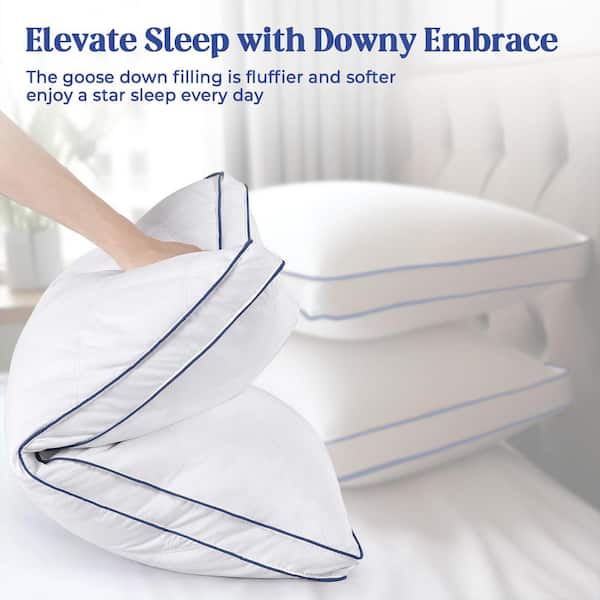 Bafode Goose Down Feather Standard Size Pillow, Cotton