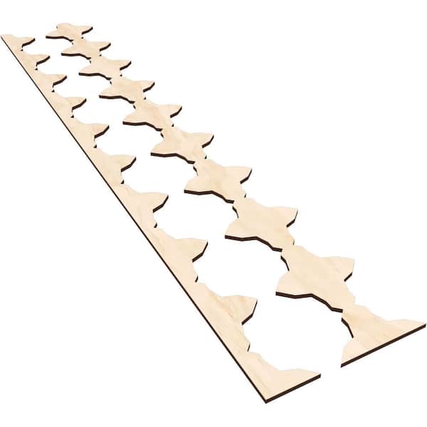 Ekena Millwork Pandora 47 in. H x 0.25 in. W Slatwall Panels in Birch 17-Pack