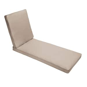 73 x 24 x 3 Outdoor Chaise Lounge Cushion in Sunbrella Revive Sand